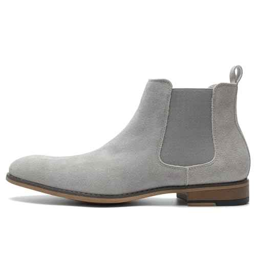 Image of Cestfini Chelsea Boots Men Classic Elastic Dress Boots Casual Men's Chelsea Ankle Boots
