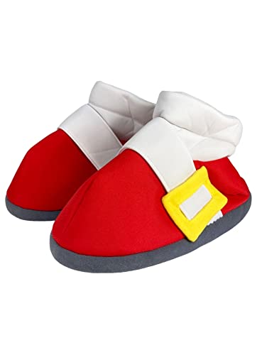 Sonic The Hedgehog Red Running Shoes Plush Cosplay Slippers | One Size