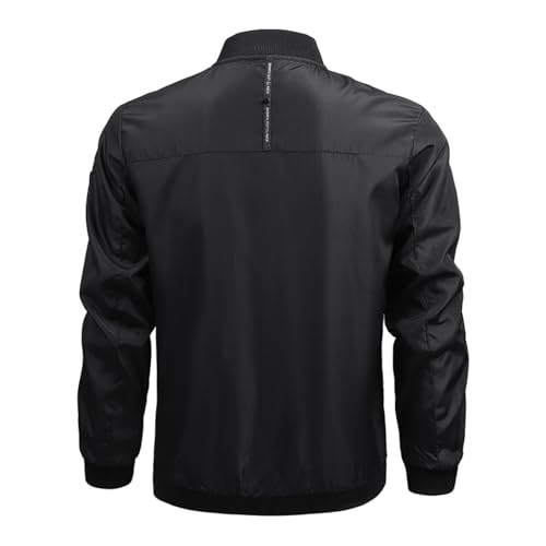 Fxbar Men's Lightweight Bomber Jacket Windbreaker Slim Fit Active Coat Outerwear Spring Fall Zip Up Coat2