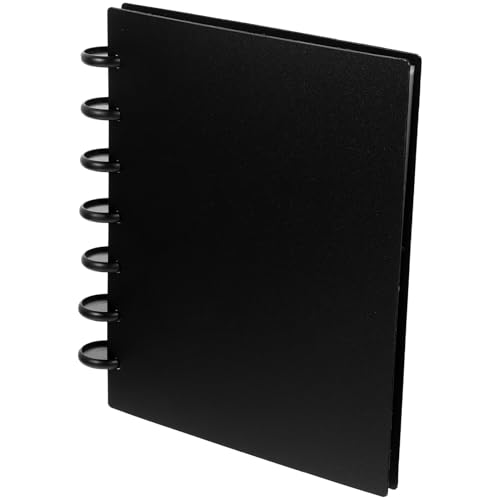 HEALEEP Álbum de Fotos 3 Pulgadas Negro 20 Páginas, Diseño Cierre de Hongo, Organizador Creativo para Postales y Fotos Pequeñas, Adecuado para Almacenamiento y Obsequio Personalizado