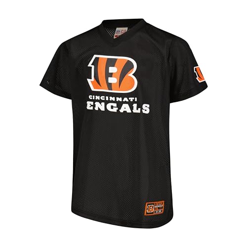 Ultra Game Youth NFL Official Super Soft Supreme Jersey Shirt Cincinnati Bengals Team Color 8