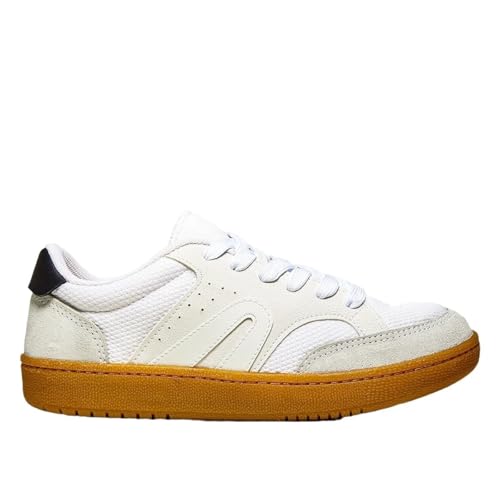 Tenis Rainha Castle II, Unissex, Branco/Preto/Natural, 40