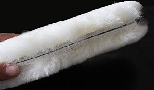 WARMIE Australian Sheepskin Super Thick Premium Shoe Insoles |, White, Size 9.0