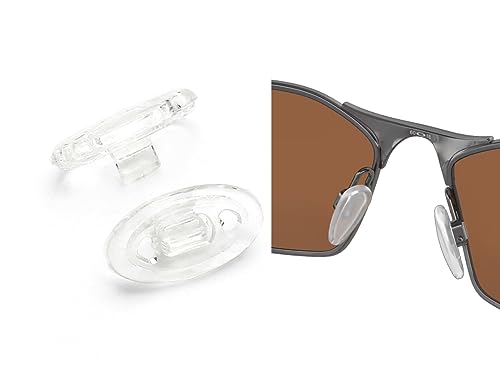 Seek Optics Replacement Nose Pads for Oakley New Whisker - Comfortable Technology to Replace a Broken or Missing Nose Pad in Existing Frames Clear -  A102-12