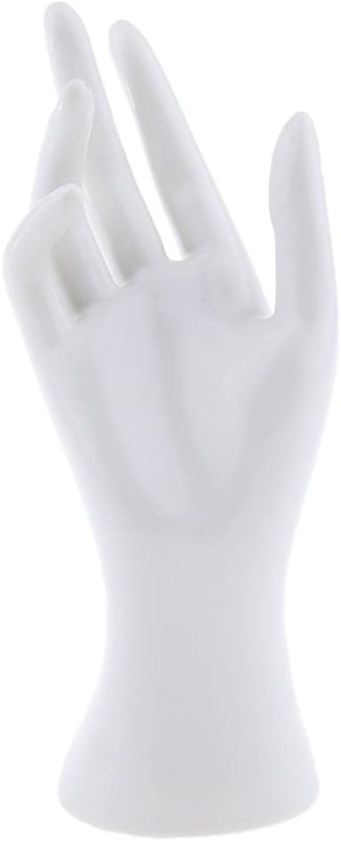 perfk Female Hand Jewelry Bracelet Gloves Display Organizer Stand, Wear-resistant, White