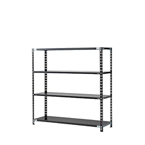 スチールラック・メタルラック k30rrr 2台セット】スチールラック 幅44.5cm 4段 カラーメタルラック