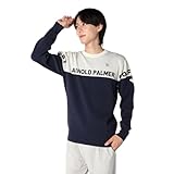 [アーノルドパーマー] ゴルフウェア セーター メンズ バイカラークルーネックセーター AP220204E01 NV O