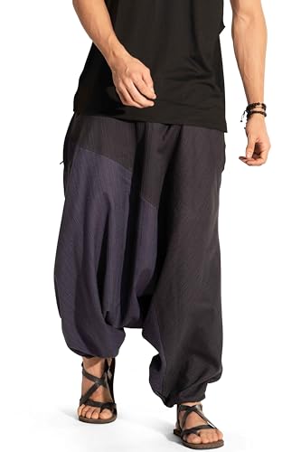 Image of The Veshti Company Stylish Harem Pants for Men's Cotton Hippie Style Baggy Oversized Yoga Pajama Pant