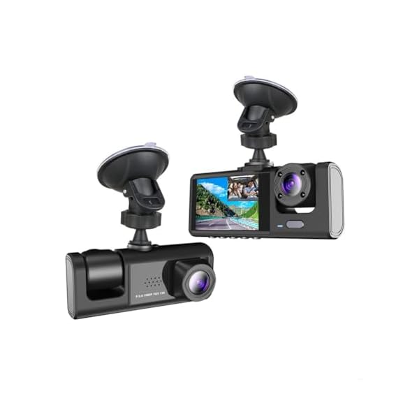 Dash Camera for Car Security Camera Dash Cam Mini Car Recorder 2 Inch Screen Front and Inside Dual Car Cameras 1080P with WDR, Night Vision, G-Sensor Auto Lock, Loop Recording