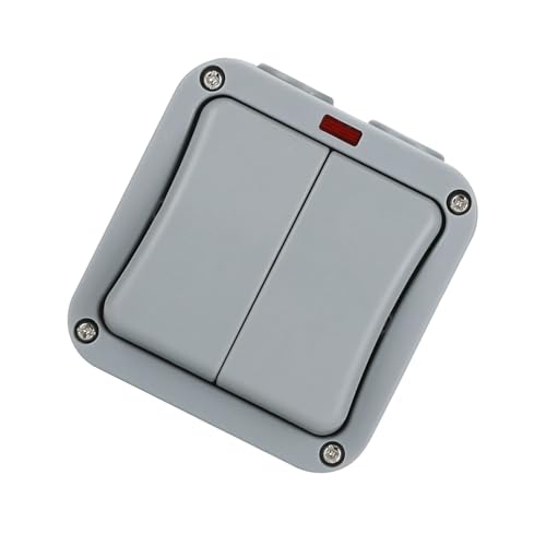 Interrupteur électrique pour jardin et piscine double commande
