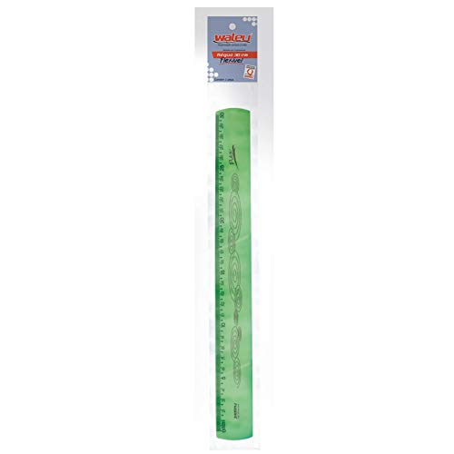 Regua 30cm Neon Flexível Verde