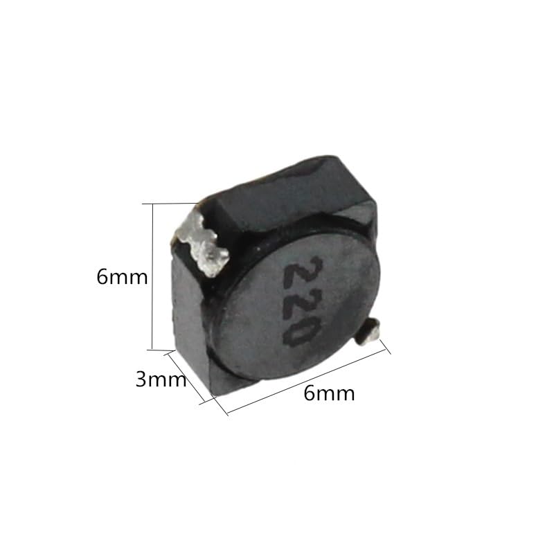 10pcs Shielded Inductor SMD Power Inductor CDRH5D28 1uH 2.2uH 4.7uH 10uH 22uH 47uH 68uH 100uH 220uH 470UH 6 * 6 * 3(22UH(220))
