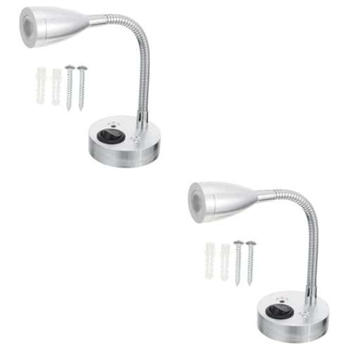 SOESFOUFU 2pcs Boat Spot Lights Marine Led Rv Reading Light Wall Mounted Soft Warm Aluminum