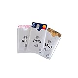 como proteger tus tarjetas de credito Discreto Protección aluminio funda anti fraude anti piratería tarjeta de crédito NFC RFID sin contacto tarjeta azul visa, gris, 8, Minimalista