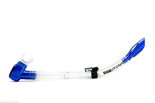 Adventure At Nature Premium Metal Scuba Diving Snorkeling Adult Dry Snorkel Tube Super Flexible, Stable Snorkel Equipment Comfortable Gear for Dive, Snorkeling & Freediving|Soft Mouthpiece (Blue) Adventure At Nature Premium Metal Scuba Diving Snorkeling Adult Dry Snorkel Tube Super Flexible, Stable Snorkel Equipment Comfortable Gear for Dive, Snorkeling & Freediving|Soft Mouthpiece (Blue)