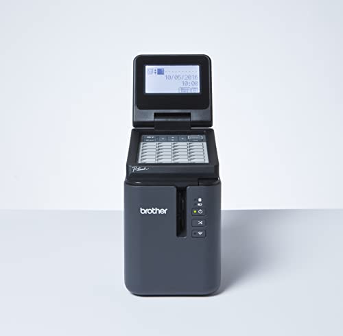 Brother PT-P900Wc | Imprimante d'étiquettes | Noir et Blanc | Transfert Thermique | WiFi et USB, Compact