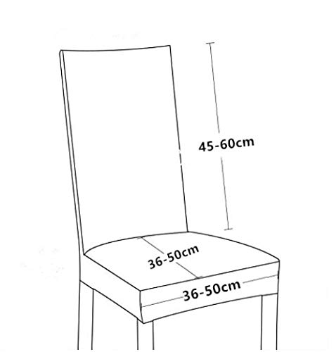 ZQMHCY Copri Sedie Sala da Pranzo 6 Pezzi Oro Nero...