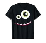 Photo Gallery maglietta con scritta "monster face halloween", idea di costume spaventoso maglietta Photo Gallery maglietta con scritta "monster face halloween", idea di costume spaventoso maglietta