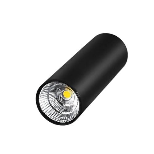 Downlights LED de 10W regulables con acabado cilíndrico blanco y luz natural de 150mm