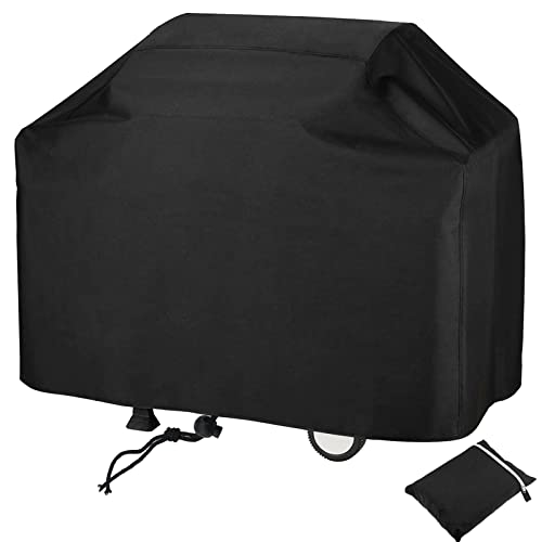 Grill Abdeckhaube, Grillabdeckung Grillschutz, Gasgrill Regendicht BBQ Abdeckung Cover Schutzhülle Haube Staubdicht Grill Abdeckplane Grillschutz (145x61x117cm)