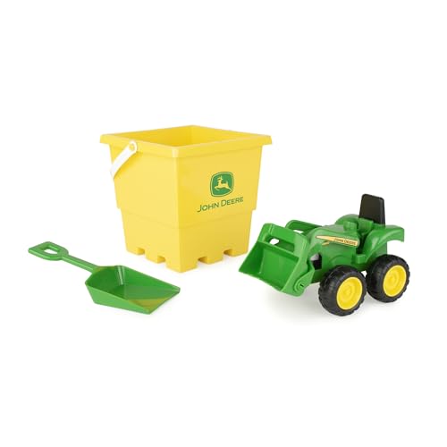 TOMY John Deere Sandbox 3pc-Set 6 Tractor w/Bucket & Spade 47339