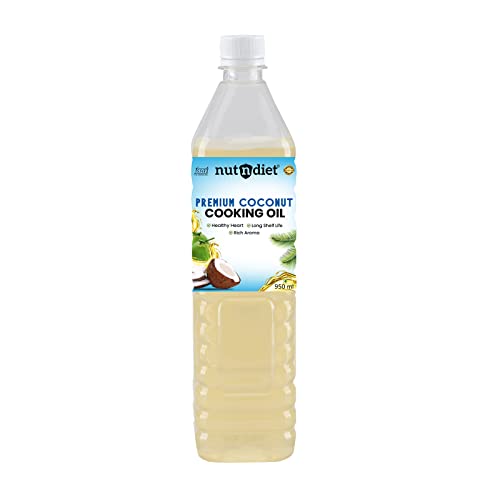 Image of nutndiet Premium Edible Coconut Oil For Cooking, PET Bottle 950ml