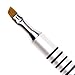 Whats Up Nails - Pure Color #4 Angular Brush for Clean Up Cuticles Skin Around Nail