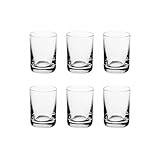 Dimensions : D. 5 x H. 7 cm Paris Prix Secret de Gourmet - Lot de 6 Verrines en Verre Taverna 5cm Transparent