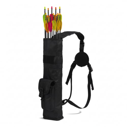 Soporte para flechas multifuncional negro ideal para entrenamiento de tiro