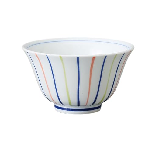エールネット(Ale-net) 湯呑 煎茶碗 千茶碗 9.6×5.5cm 150cc 錦三色十草煎茶 食洗機対応 電子レンジ対応 美濃焼 日本製