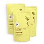 Glow25 – Glow25® Kollagen Plus Typ Lemon [3x450g] – Collagen Hydrolys