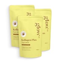 Glow25 – Glow25® Kollagen Plus Typ Lemon [3x450g] – Collagen Hydrolys