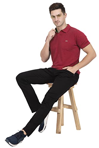 Image of GODFREY Half Sleeve Cotton Polo T Shirt for Man with Pocket - Regular fit Men Tshirts