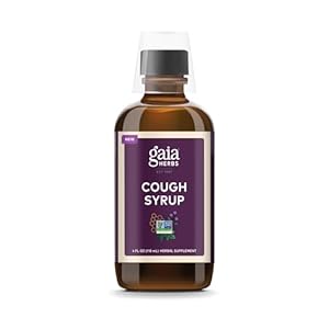 Gaia Herbs Cough Syrup Original – Soothes Occasional Dry Coughs – with Honey, Ivy Leaf, Black Elderberry – 4 Fl Oz