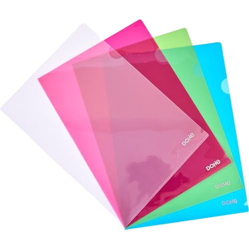 Dossiers en plastique A4 portables avec poignée pour bureau et cours