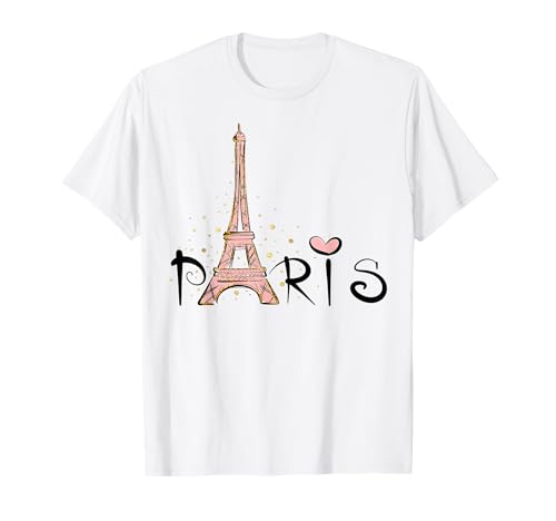 Tour Eiffel Paris Filles Garçons Voyage Vacances France Souvenir T-Shirt