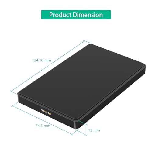 Caja externa USB 3.0 para disco duro SATA 2.5'' miniatura 5