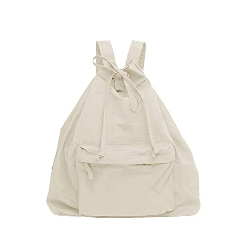 Sac à dos en nylon avec cordon de serrage pour femme chic et léger