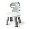 Toddler chairplastic kids dino chairsturdy durable and lightweight toddlers activity chairsanti slip ergonomic design kids step stoolindoor or outdoor use for boys girls aged 1 green  urban country home decor