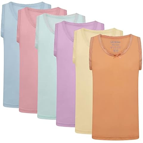 Boys/Girls Pack of 6 Cotton Vests Cover