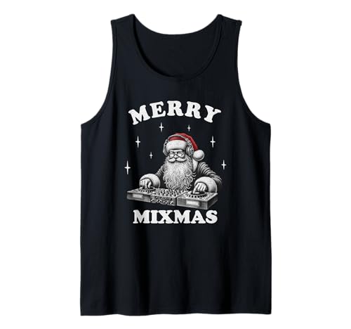 Merry Mixmas Funny Christmas DJ Music Party EDM Débardeur