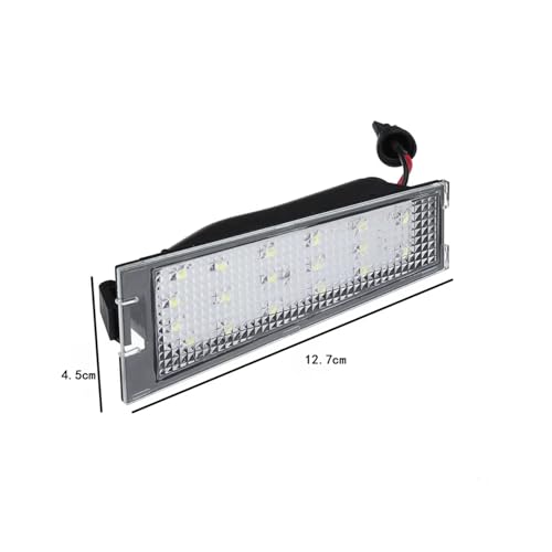 Luz LED blanca para matrícula que soluciona fallos de iluminación de coche 5