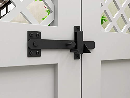 Jubest Heavy Duty Gate Latch, Two Sided Gate Latch, Gate Latches For Outdoor Fence, Wooden Gates, Pool Gate, Backyard, Garden #TOP5