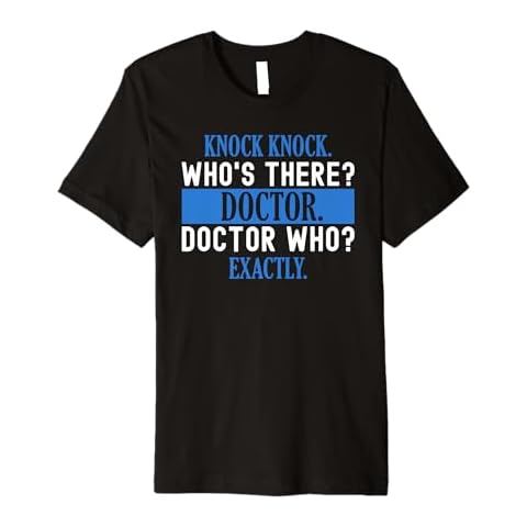 Doctor Knock Knock. Who's There? Funny Doctor Premium T-Shirt Cover