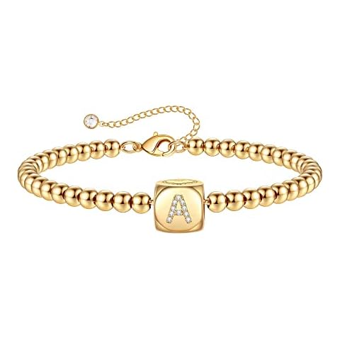TINGN 14K Gold Filled Initial Bracelet Cover
