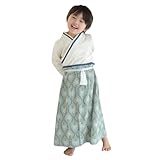 [スウィートマミー] キッズ袴 ロンパース ベビー 着物 カバーオール キッズ袴ダマスク柄ちりめん オーガニックコットン身頃 男の子 女の子 卒園式 七五三 兄弟 姉妹 お揃い グリーン 100