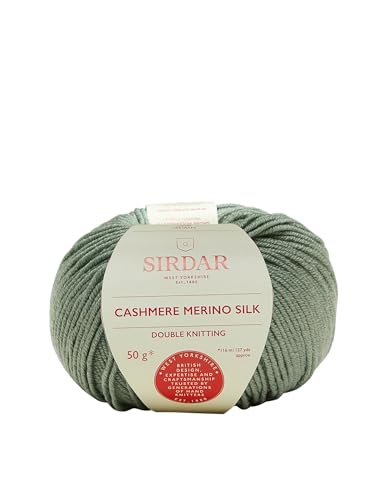 Sirdar Cashmere Merino Silk DK Doppelstrick, Meadow Green (421), 50 g