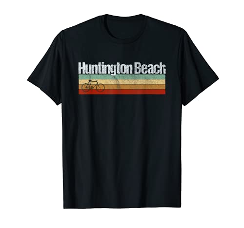 Vintage Retro Bike – Huntington Beach, CA T-Shirt