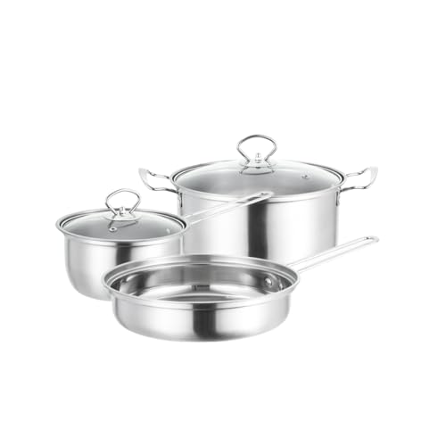 IWEJ ��E�t���C�p�� 3 �_�Z�b�g �H�i�O���[�h�X�e�����X �����K���X�W�t �K�X�EIH �Ή� �L�b�`���������Z�b�g �z�[���p (A)