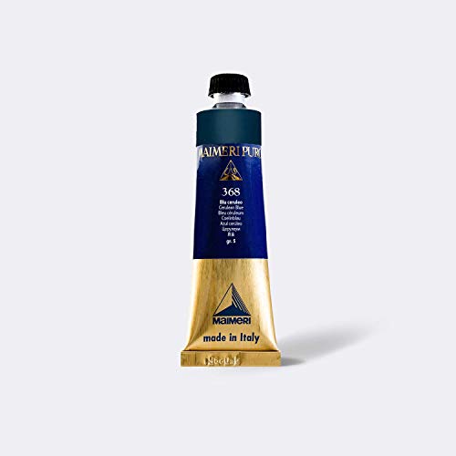 Bleu céruléen Maimeri Puro 40 ml : huile extra-fine pour artistes exigeants
